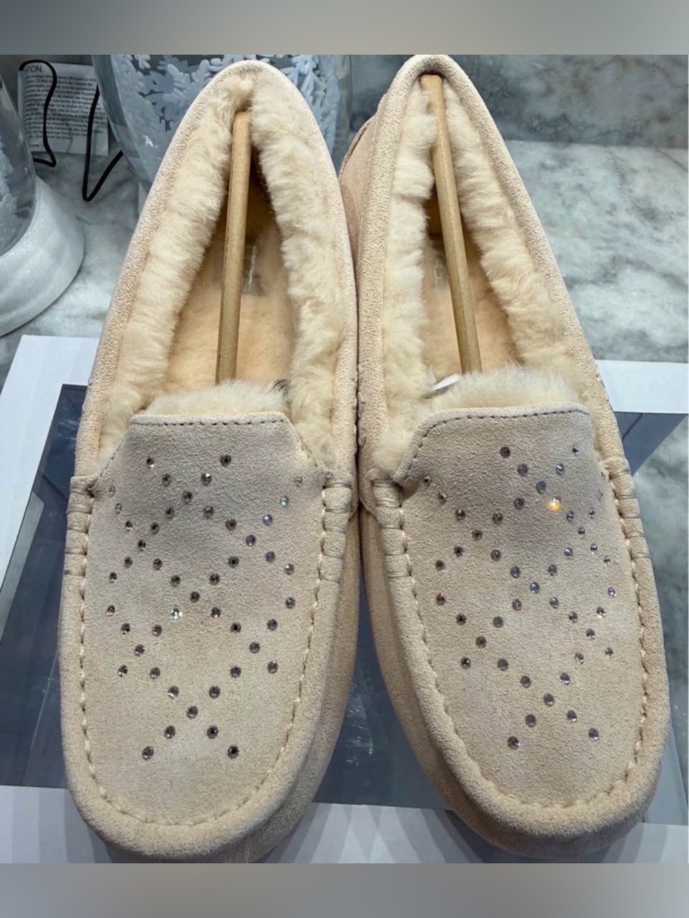 UGG Swarovski Slippers ✨ Cream/Tan | Size 11 | BNWT Cozy Luxe